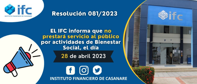 Atención clientes y usuarios del IFC.