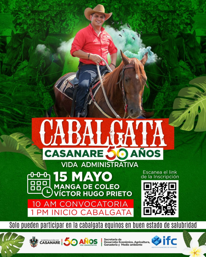 Gran Cabalgata este 15 de mayo por las principales calles de Yopal