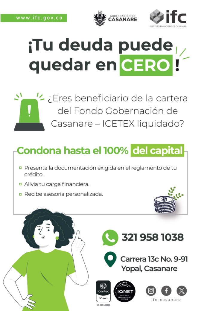 No dejes que tu deuda siga creciendo, acércate al IFC y alivia tu carga financiera