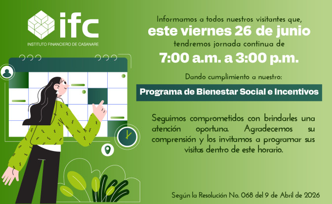 En jornada continua laborará el IFC este 26 de junio
