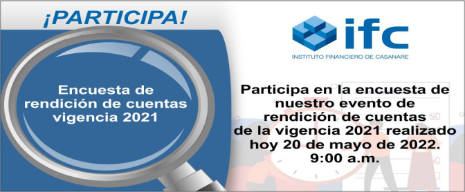Encuesta de rendición de cuentas de la vigencia 2021