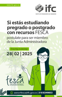 Hasta el 28 de febrero podrán postularse estudiantes ante la Junta Administradora del FESCA CONVOCATORIA.jpg